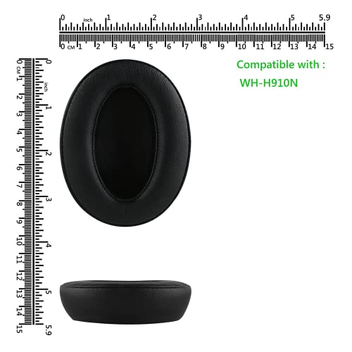 Replacement Ear Pads Cushion for Sony WH-H910N WH H910N Headphones, Black