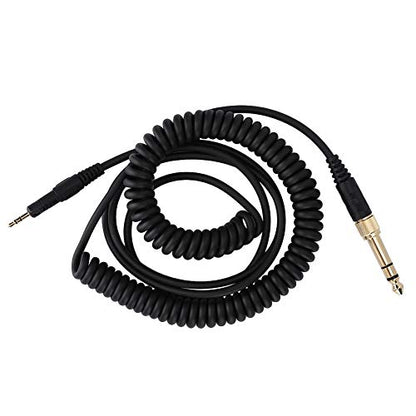 YUYTE Earphone Cable, Headphone 160CM Headphone Extended Cable for ATh M50x M40x M70x - Cord with GoldPlated Plugs for HighFidelity Sound