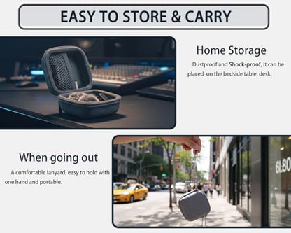 Hard Protective Travel Case Compatible with Wireless Microphones, Boya Wireless Lavalier, Aikela, Leettus, Ejcc, Caiord, Pqrqp, Maybesta, Nptcl, Bulatry, Judkiom, Maxtop Mics,Gray(CASE ONLY) - color: Gray