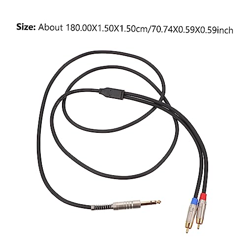 Mikikit 1pc Stereo Male to Adapter Cable for Speakers and Mixers and Practical Audio Equipment Connection Cable