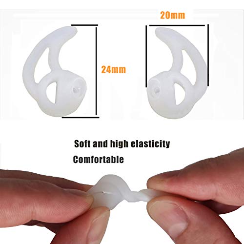 Silicone Fin Ear Mold for Two Way Radio Earpiece Replacement Acoustic Tube | 2 Pairs Small Stabilizer Ear Mold, Fits Air Acoustic Coil Tube, Two-Way Radio Earpieces, Police & Surveillance Earpieces - size: Fin Shape Small