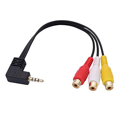 3.5 mm to RCA AV Camcorder Video Cable,3.5mm Male to 3RCA Female Plug Stereo Audio Video AUX Cable for Smartphones,MP3, Tablets,Speakers,Home Theater - 3.5 Male to 3RCA Female 0.15m - size: 3.5mm Male to 3RCA Female 0.15m