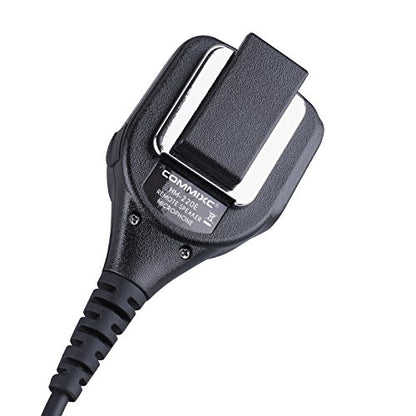 Waterproof IP55 Shoulder Mic Handheld Speaker Compatible with 2Pin Motorola | External 3.5mm Earpiece Jack, 2.5mm/3.5mm 2-Pin for Motorola Two-Way Radios