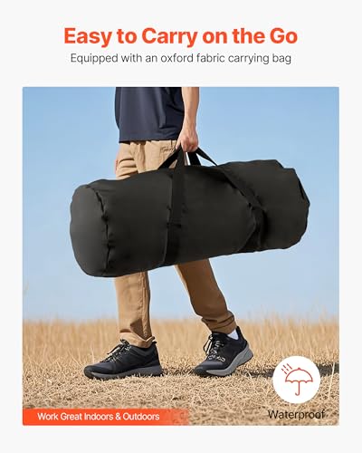 VEVOR Portable Vocal Booth 6.56 ft Height Echo-Free Recording Studio Booth | Thickened Soundproofing, Home Studio/Sound Isolation, with Travel Bag, Mobile Tablet Stand, for Vocals, Podcasts, Voiceovers - size: Vocal Booth