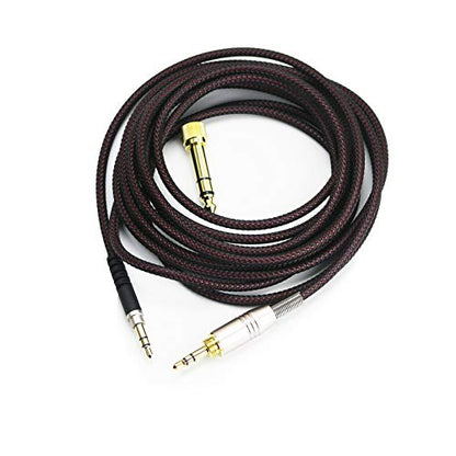 NewFantasia Replacement Audio Upgrade Cable Compatible with Audio-Technica ATH-M50xBT, ATH-AR3BTBK, ATH-SR50BT, ATH-ANC7B, ATH-ANC9, ATH-S700BT, ATH-SR5BTBK Headphones 1.5meters/4.9ft - size: 4.9 ft