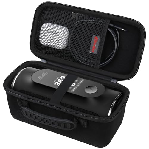 Carrying Case for Blue Tees Golf Player Pro/Player+ AI-Powered GPS Speaker | Blue Tees AI Powered Golf Speaker Hard Travel Protective Bag Storage Holder, Extra Mesh Pocket Fits Charging Cable, Black - color: Black