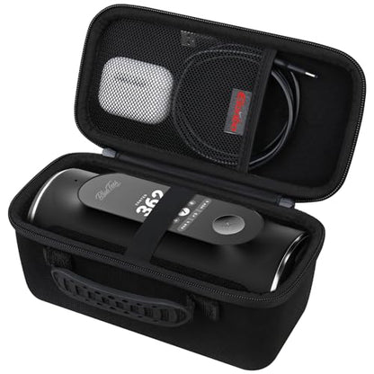 Carrying Case for Blue Tees Golf Player Pro/Player+ AI-Powered GPS Speaker | Blue Tees AI Powered Golf Speaker Hard Travel Protective Bag Storage Holder, Extra Mesh Pocket Fits Charging Cable, Black - color: Black