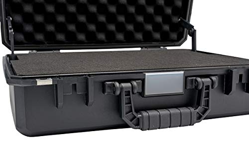 Small Medium Hard Case with Wheels and Pick'n'UP Foam | Protective Carrying case Gun, in-Ear, Wireless System or Camera Set - style: № 70-01 Int: 17.52 X 12.79 X 5.31 In.