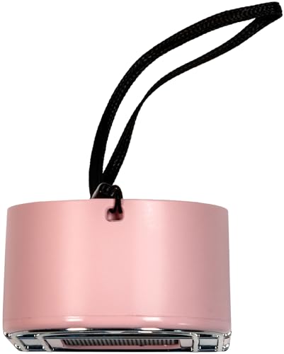 Crosley CR3046A-PI Mini Jukebox Portable Bluetooth Speaker, Pink | Bluetooth In, 5 Color-Changing Light Modes, LED Lights Sync with Music, Rechargeable Lithium-Ion Battery - color: Pink