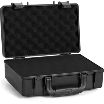TORIBIO Hard Carrying Case with Foam, Shockproof Storage Box 13.6"x8.3"x2.5" - size: 13.6" x 8.3" x 2.5"