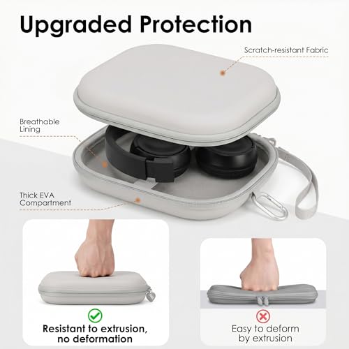 Mchoi Hard Portable Case for JBL Tune 500BT / 510BT / 520BT On-Ear Wireless Bluetooth Headphone, Grey - color: Grey