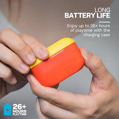JLab Go Pop+, True Wireless Earbuds, Bluetooth 5, Dual Connect, IPX4, App Support, Confetti - color: Confetti, style: Pop+
