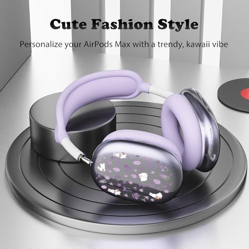 for AirPods Max Headphones Bunny Ear Covers for AirPods Max 2 - color: Bunny B/Purple