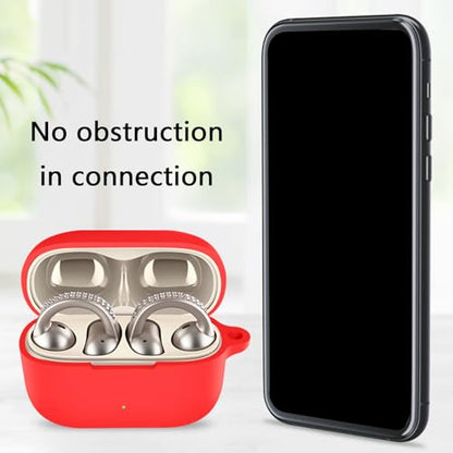 Scratchproof Case Shockproof Skin Wrap for Buds Clip Enclosure Housing Washable Silicone Sleeve Enhances Grip - color: Black