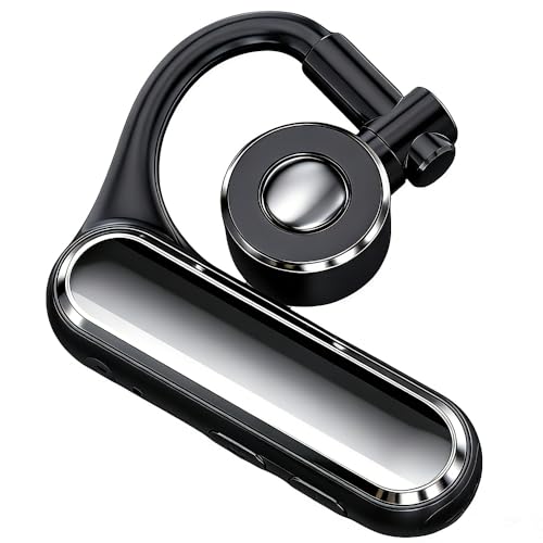 Open Ear Bluetooth 5.4 Headset, Wireless Mono Earpiece | ENC Noise Cancelling Mic, 30H Talk Time, Single Ear, iPhone Samsung Android Compatible