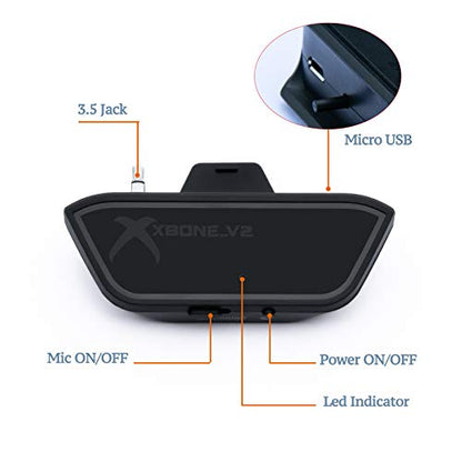 Uberwith Bluetooth Xbox one Transmitter Stereo Headset Audio Adapter for Xbox One X/S Controller Compatible with AirPods Wireless Headset Headphone Earbuds Speakers with Low Latency