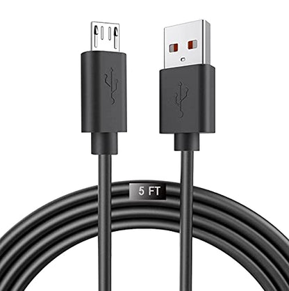 Replacement Micro USB Charger Cord for JBL Clip 3, 2, JBL Flip 4, 3, 2, JBL Charge 3, 2, 2 Plus Waterproof Portable Bluetooth Speaker Charging Cord Cable (5FT)