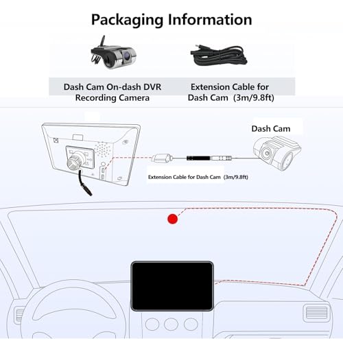 Dash Cam for Android Car Radio, HD 720P, USB DVR Front with 140°Wide Angle, Night Vision, Loop Recording, Built-in Recordable Micphone, Supports Up to 32GB Max.