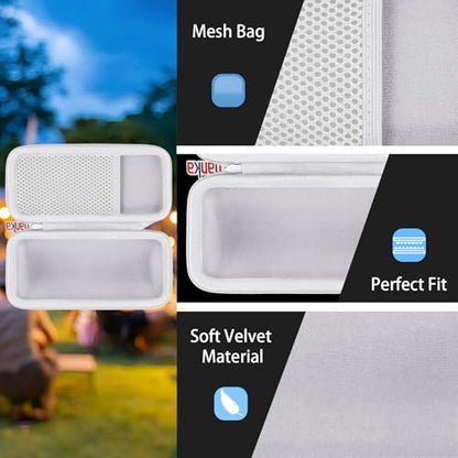 khanka Hard Travel Case Replacement for Sonos Roam 2 / Sonos Roam Portable Smart Bluetooth Speaker - color: White