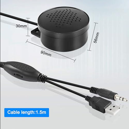 MEIRIYFA Computer Speakers for Desktop/PC, USB Powered Portable Small PC Speaker with Volume Control for Laptop, Tablets, Monitor
