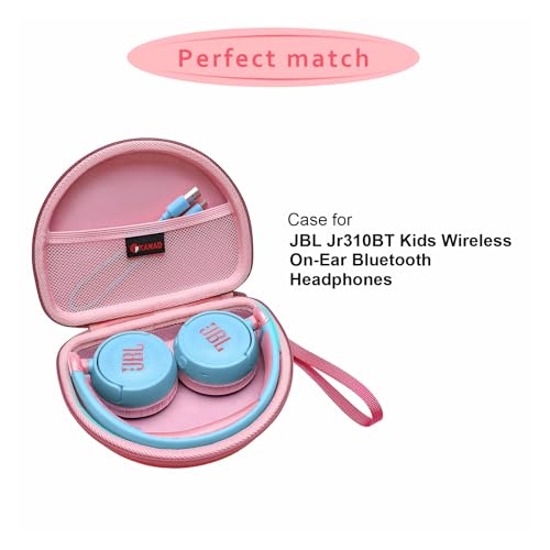 XANAD Hard Case for JBL Junior JR 320 320BT/JR310BT Kids Headphones, Pink - color: Pink