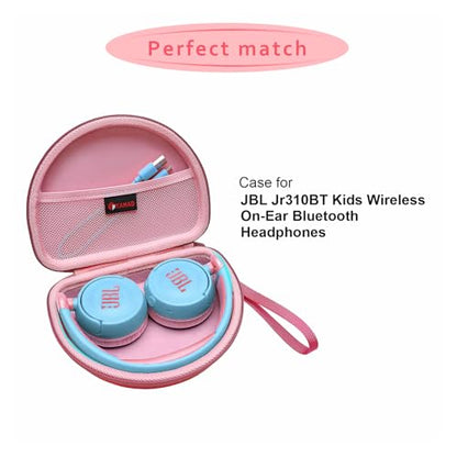 XANAD Hard Case for JBL Junior JR 320 320BT/JR310BT Kids Headphones, Pink - color: Pink