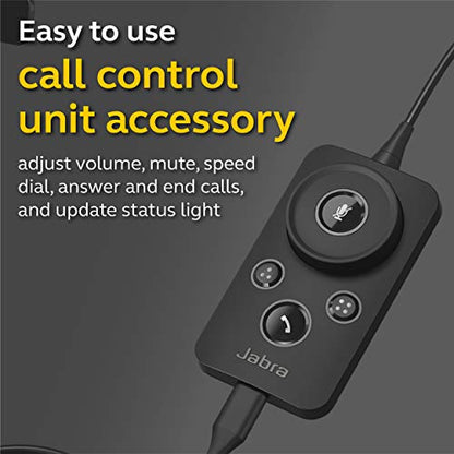 Jabra Engage 50 Wired Headset, Mono – Telephone Headset with 3-Microphone System, Blocks Out Background Noise for Increased Agent Focus, Call Center Headset Features Enhanced Hearing Protection