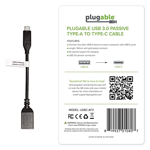Plugable USB Audio Adapter Bundle with USB C to USB Cable, 3.5mm Speaker-Headphone and Microphone Jack, Add an External Stereo Sound Card to Any PC, Compatible with Windows, Mac, and Linux