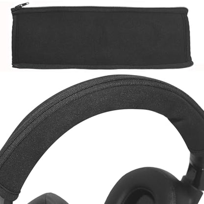 Adhiper Headphone Headband Cover Replacement Band Cushion for Audio-Technica ATH-M Series, Sony, Bose, Skullcandy, JBL, HyperX Headsets, Headband Protector Elastic Fabric with Zipper - 240 * 84mm