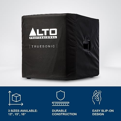 ALTO Durable Slip-On Cover for TS12S Subwoofer | Protective Rugged Cover, Nylon Lining Construction, and Easy Handle Openinings - style: TS12S Cover