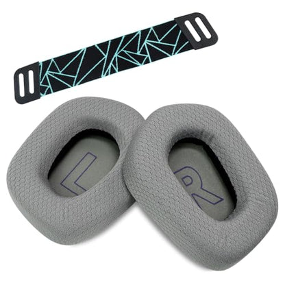 Earpads Replacement for Logitech G733 G535 G335 Lightspeed Wireless Gaming Headset, Ear Pads Cushions with Comfort Noise Isolation Foam (Gray) - color: Gray