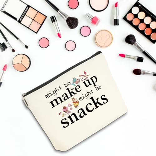 2 PCS Friend Gifts for Women Makeup Bag Snack Bag Funny Gifts Cosmetic Bags - color: Multicolor 0081
