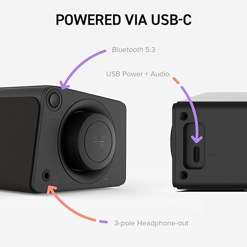 Creative Stage SE mini Compact Under-monitor Soundbar with Bluetooth 5.3, USB Digital Audio, for PC and mobile (Renewed)