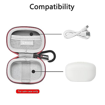 RLSOCO Carrying Case for Sony WF-1000XM5 The Best Truly Wireless Noise Cancelling Earbuds - Black (Case Only) - color: WF-1000XM5 Case Black