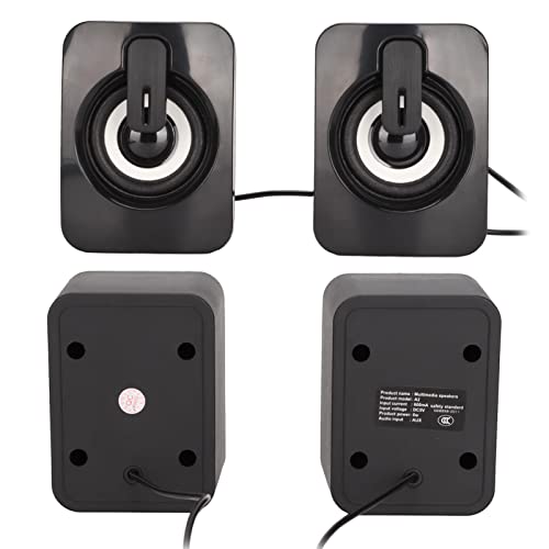 Mini Computer Speaker Stereo Less Distortion USB Powered Wired Small Speaker for for Desktop PC Laptop,Laptop Desktop Gaming Stereo Speaker Computer Speakers