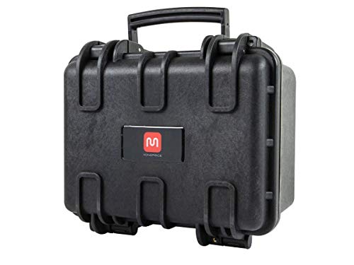 Monoprice Weatherproof Hard Case - Black (9 Liter) with Customizable Foam, 11 x 8 x 7 in Internal Dimensions - Pure Outdoor Collection - color: Black, size: 9 Liter, style: Case