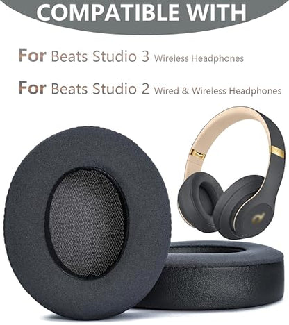 Replacement Ear Pads for Beats Studio 3.0 Wireless Titanium Color - color: Ice/titanium color