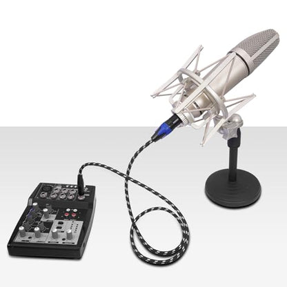 1/4" to XLR Cable,Heavy Duty Nylon Braided,Gold Plated Plug,Balanced 1/4" TRS to XLR Female Patch Cable, Quarter Inch 6.35mm to 3pin XLR Female Microphone Cable, for Speaker,Mixer-3.3ft/2Pack