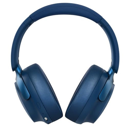 B8 Bluetooth Headphones Over Ear, 6 EQ Music Modes and 50H Playtime Deep Bass Wireless Headphones with Mic, Lightweight Folding HiFi Stereo Headset for iPad/Travel/Tablet/PC/Home Blue - color: Blue