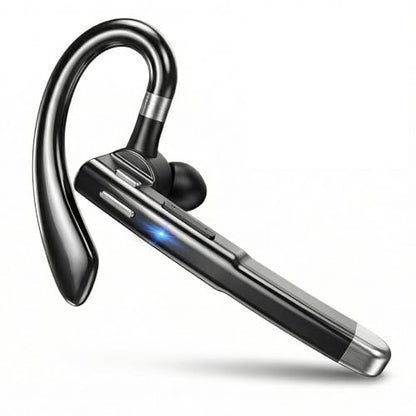 Wireless Headset Wireless Headphones Handsfree Call Wireless Earpiece Noise Cancellation Earbud Earphones Mic Compatible with Cell Phones Car Driver Trucker Business Office Men Women (Black) - color: Black