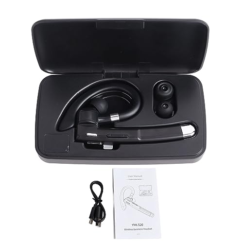 Bluetooth Headset, Bluetooth Earpiece Wireless Earpiece Single Ear BT 5.1 Wireless Handsfree Headset in Ear Headphone with Microphone for Business ﻿