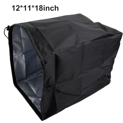 210D Waterproof Upright Speaker Cover Dustproof Protective Bag For Multimedia Audio Equipment, Outdoor Performance Use, 12X11x18in, 13X15x22in, 15X16.5x26.5in, 19X20x30in(12 * 11 * 18inch) - size: 12*11*18inch