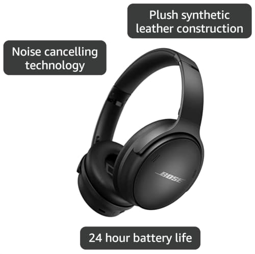 Bose QuietComfort 45 Bluetooth Wireless Noise Cancelling Headphones - Triple Black (Renewed) - color: Triple Black