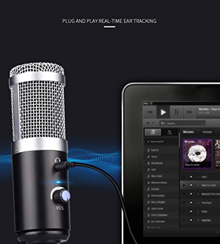 USB Microphone, Plug & Play Real-Time Ear Tracking, Sensitive Pickup, Good Noise Reduction, Suitable for a Variety of Occasions