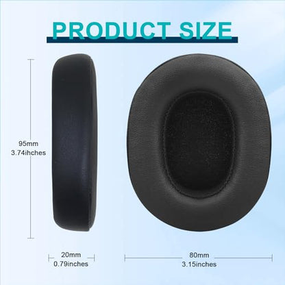 HAOMUK Replacement Ear Pads for Skullcandy Crusher Wireless/Evo/ANC Hesh 3/EVO/ANC, Headphones Ear Cushions, Headset Earpads, Ear Cups Cover-Black - color: Black
