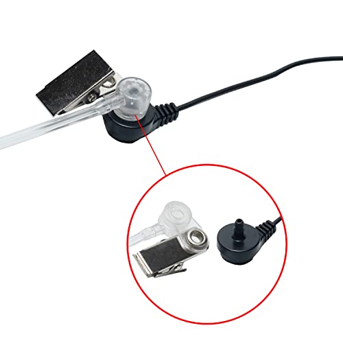 Earpiece Headset for Motorola Yaesu Vertex Standard VX-261 EVX-261 EVX-534 EVX-531 VX-231 351 354 264 454 2 Way Radio Walkie Talkie with Covert Acoustic Tube and Ptt Mic, 1 Pack