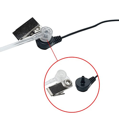 Earpiece Headset for Motorola Yaesu Vertex Standard VX-261 EVX-261 EVX-534 EVX-531 VX-231 351 354 264 454 2 Way Radio Walkie Talkie with Covert Acoustic Tube and Ptt Mic, 1 Pack
