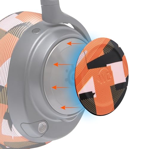 WC Side Plates for Arctis Nova Pro Wireless, Pro Wired & Nova Elite | Made by Wicked Cushions | Also fits Nova Pro Omni, 7, 7X & 7P | Orange Prism - color: Orange Prism