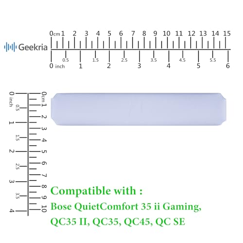 Geekria Headband Pad Compatible with Bose QuietComfort 35 ii Gaming, QC35II/ QC35/ QC45/ QCSE Headphones Replacement Band Repair Part (Light Blue) - color: Light Blue