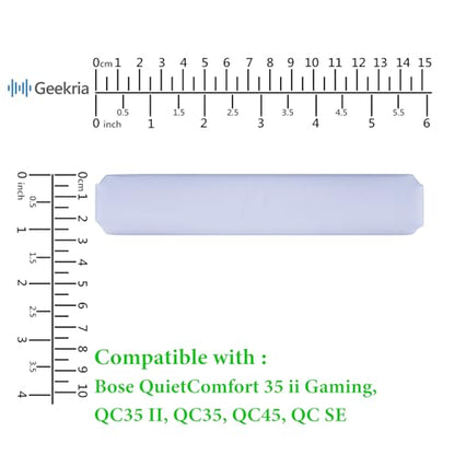 Geekria Headband Pad Compatible with Bose QuietComfort 35 ii Gaming, QC35II/ QC35/ QC45/ QCSE Headphones Replacement Band Repair Part (Light Blue) - color: Light Blue